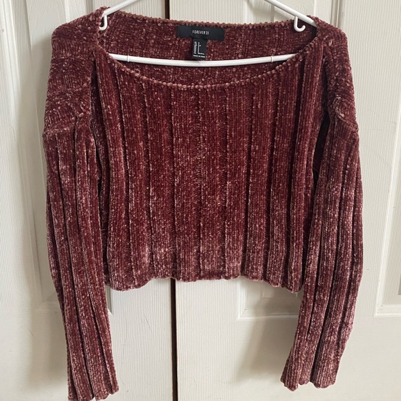Cropped Knit Sweater Size S - Forever 21 - Picture 1 of 10